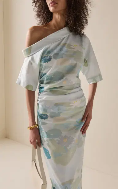 BERNADETTE Bowery Cotton-Blend Midi Dress | Thumbnail 2 BERNADETTE Bowery Cotton-Blend Midi Dress | Thumbnail 2
