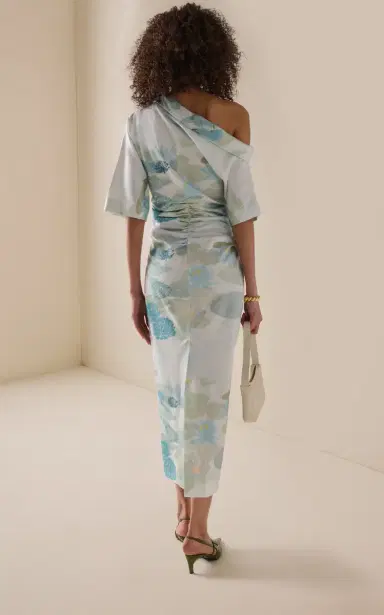 BERNADETTE Bowery Cotton-Blend Midi Dress | Thumbnail 4 BERNADETTE Bowery Cotton-Blend Midi Dress | Thumbnail 4