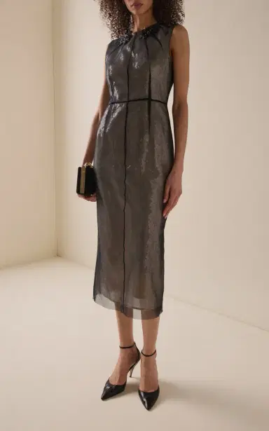 Erdem Embellished Midi Dress | Thumbnail 2