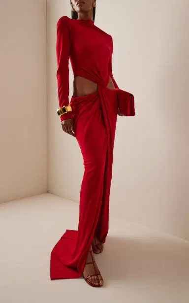 Cult Gaia Keri Cutout Jersey Maxi Dress | Thumbnail 3 Cult Gaia Keri Cutout Jersey Maxi Dress | Thumbnail 3