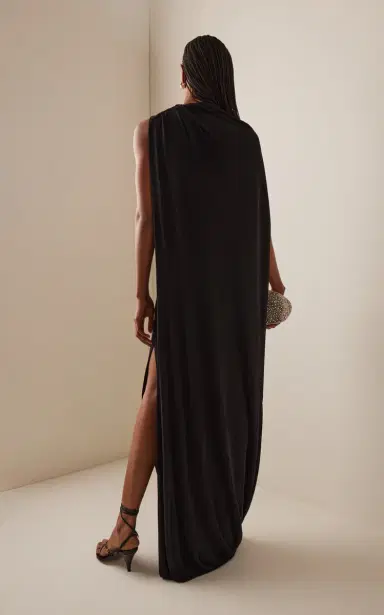 Cult Gaia Corsica Draped Cape Jersey Maxi Dress | Thumbnail 4