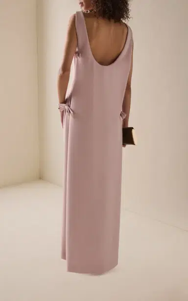 Bernadette Colette Bow-Detailed Crepe Maxi Dress | Thumbnail 4
