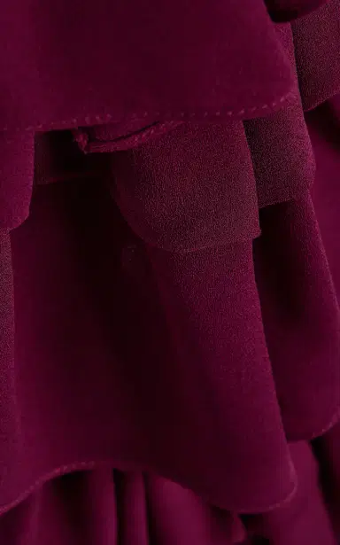Alaïa Bow-Detailed Georgette Maxi Dress | Thumbnail 5