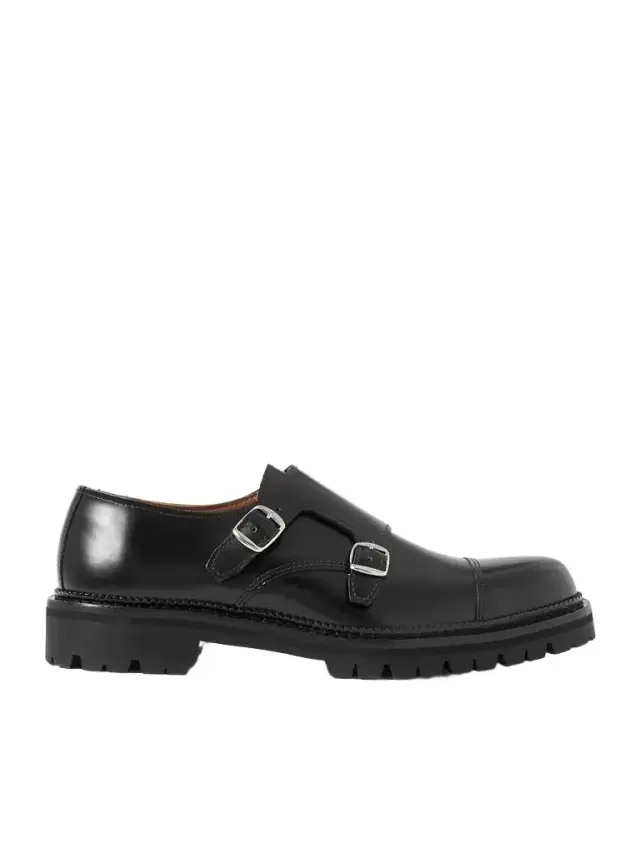 MR P. Olie Leather Monk-Strap Shoes - Men