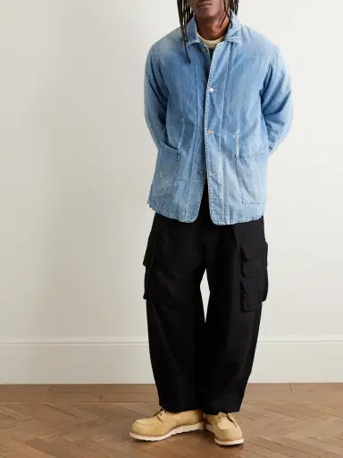 Visvim Social Sculpture Paint-Splattered Denim Jacket - Men | Thumbnail 2 Visvim Social Sculpture Paint-Splattered Denim Jacket - Men | Thumbnail 2