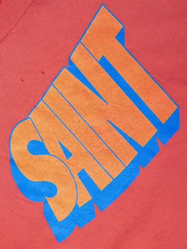 SAINT Mxxxxxx Logo-Print Distressed Cotton-Jersey T-Shirt - Men | Thumbnail 6
