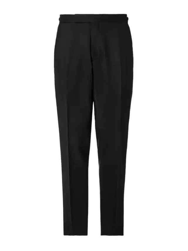 MR P. Slim-Fit Twill-Trimmed Wool Tuxedo Trousers - Men
