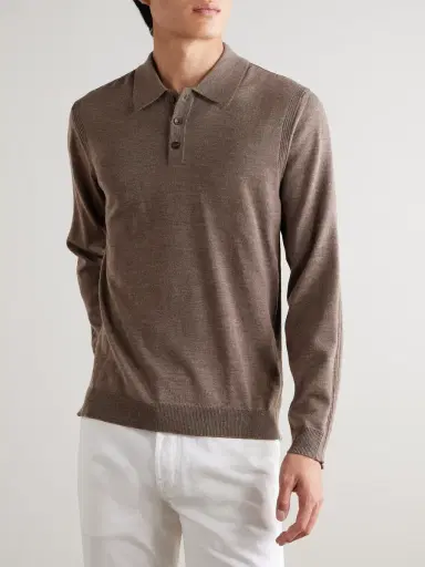 MR P. Merino Wool Polo Shirt - Men | Thumbnail 3