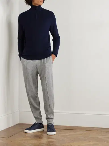 Sease Waffle-Knit Virgin Wool Half-Zip Sweater - Men | Thumbnail 2 Sease Waffle-Knit Virgin Wool Half-Zip Sweater - Men | Thumbnail 2