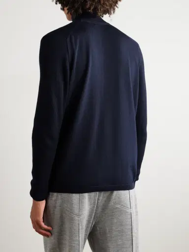 Sease Waffle-Knit Virgin Wool Half-Zip Sweater - Men | Thumbnail 3 Sease Waffle-Knit Virgin Wool Half-Zip Sweater - Men | Thumbnail 3