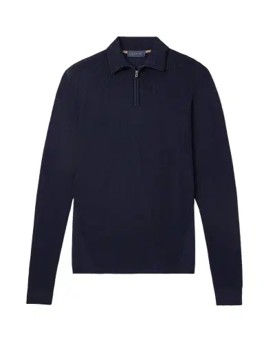 Sease Waffle-Knit Virgin Wool Half-Zip Sweater - Men | Thumbnail 1 Sease Waffle-Knit Virgin Wool Half-Zip Sweater - Men | Thumbnail 1
