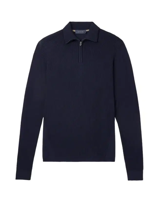 Sease Waffle-Knit Virgin Wool Half-Zip Sweater - Men