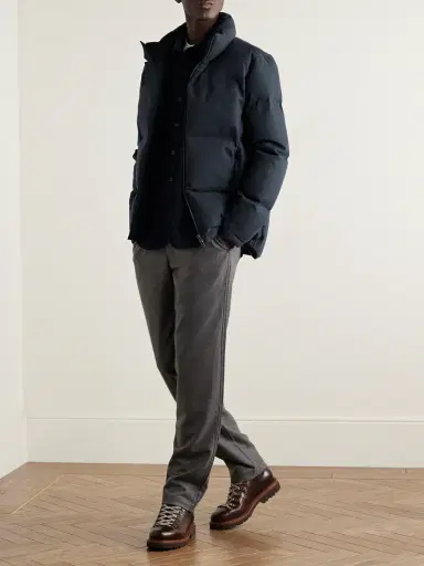 Sease Tribeca Quilted Herringbone Cotton and Cashmere-Blend Down Jacket - Men | Thumbnail 2 Sease Tribeca Quilted Herringbone Cotton and Cashmere-Blend Down Jacket - Men | Thumbnail 2