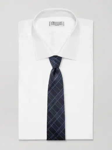 MR P. 8cm Checked Silk Tie - Men | Thumbnail 2 MR P. 8cm Checked Silk Tie - Men | Thumbnail 2