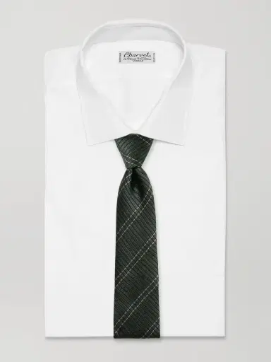 MR P. 8cm Checked Silk-Twill Tie - Men | Thumbnail 2 MR P. 8cm Checked Silk-Twill Tie - Men | Thumbnail 2