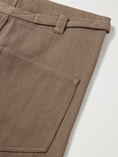 Kartik Research Fauji Belted Embellished Embroidered Cotton-Twill Wide-Leg Trousers - Men | Thumbnail 5 Kartik Research Fauji Belted Embellished Embroidered Cotton-Twill Wide-Leg Trousers - Men | Thumbnail 5