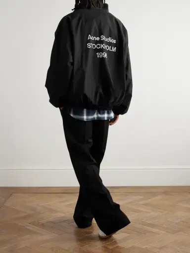 Acne Studios Olando Logo-Print Cotton-Poplin Jacket - Men | Thumbnail 2 Acne Studios Olando Logo-Print Cotton-Poplin Jacket - Men | Thumbnail 2