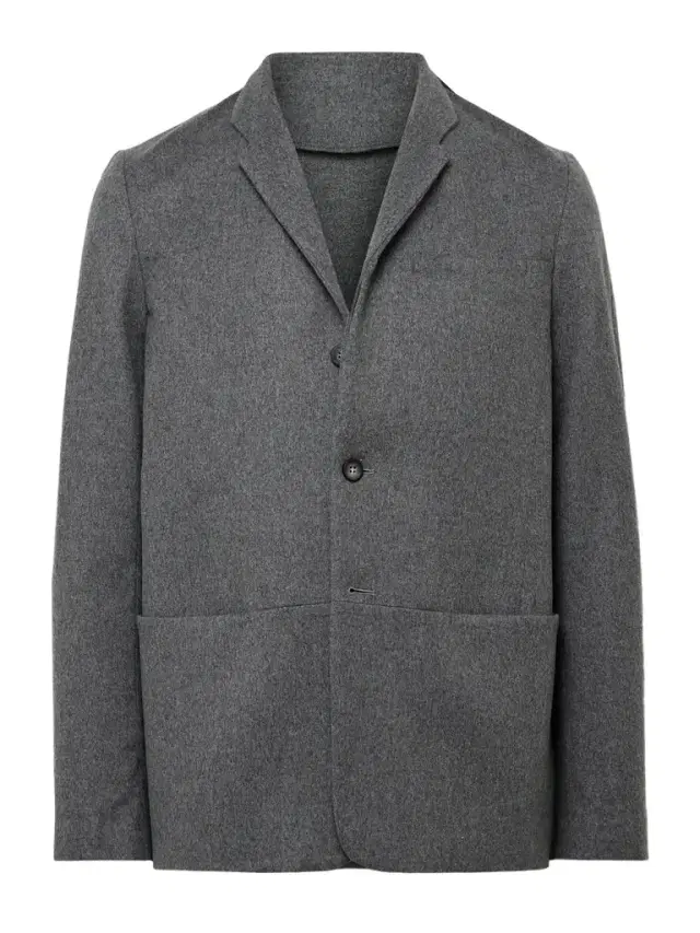 Sease Ellen 2.0 Unstructured Wish® Virgin Wool and Cashmere-Blend Felt Blazer - Men