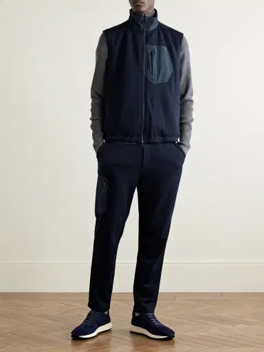 Sease Explorer Reversible Padded Virgin Wool-Blend Jersey and Micro-Ripstop Gilet - Men | Thumbnail 2