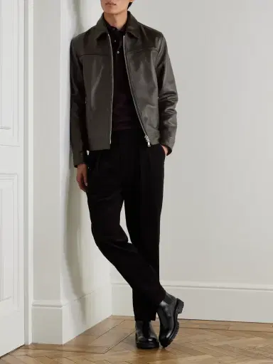 MR P. Full-Grain Leather Coach Jacket - Men | Thumbnail 2