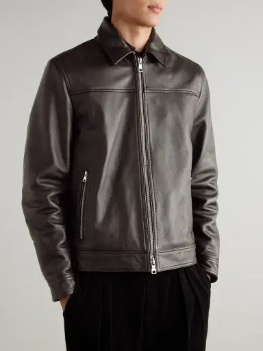 MR P. Full-Grain Leather Coach Jacket - Men | Thumbnail 3