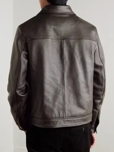 MR P. Full-Grain Leather Coach Jacket - Men | Thumbnail 4