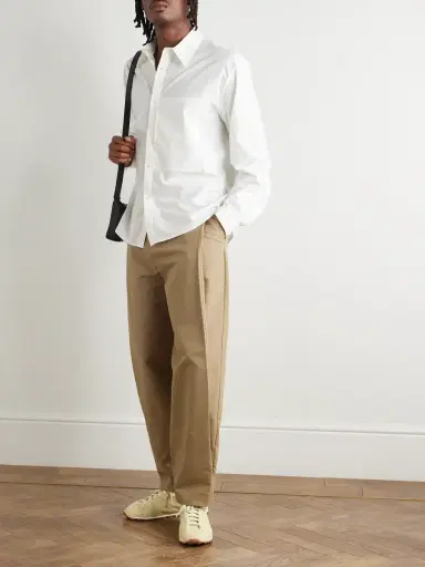Amomento Cotton and Silk-Blend Poplin Shirt - Men | Thumbnail 2 Amomento Cotton and Silk-Blend Poplin Shirt - Men | Thumbnail 2