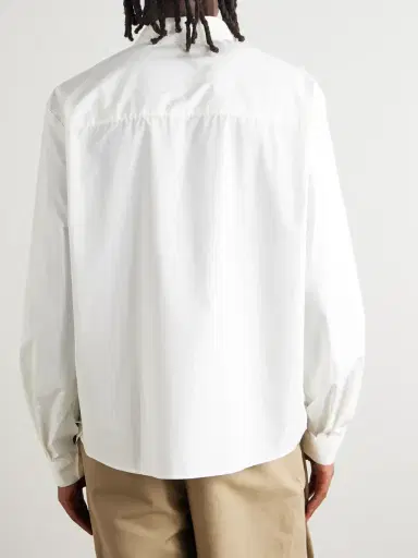 Amomento Cotton and Silk-Blend Poplin Shirt - Men | Thumbnail 3 Amomento Cotton and Silk-Blend Poplin Shirt - Men | Thumbnail 3