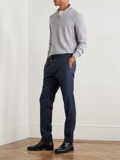 Paul Smith Tapered Wool-Blend Drawstring Suit Trousers - Men | Thumbnail 2 Paul Smith Tapered Wool-Blend Drawstring Suit Trousers - Men | Thumbnail 2