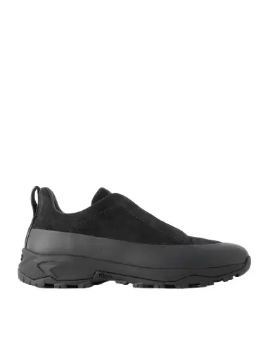 Zegna Triple Stitch™ Monte Rubber-Trimmed Suede Slip-On Sneakers - Men | Thumbnail 1 Zegna Triple Stitch™ Monte Rubber-Trimmed Suede Slip-On Sneakers - Men | Thumbnail 1