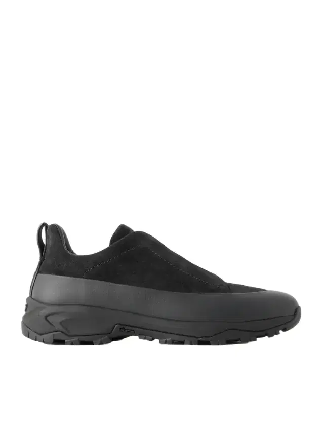 Zegna Triple Stitch™ Monte Rubber-Trimmed Suede Slip-On Sneakers - Men