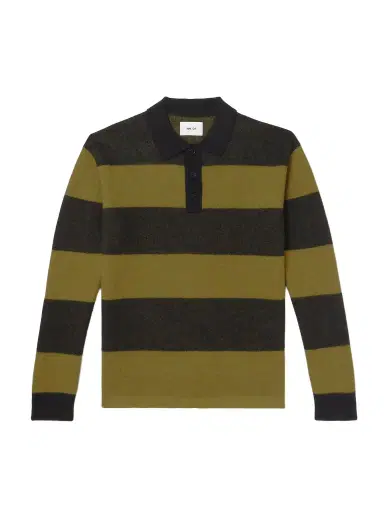 NN07 Rugby 60017 Striped Wool Polo Shirt - Men | Thumbnail 1