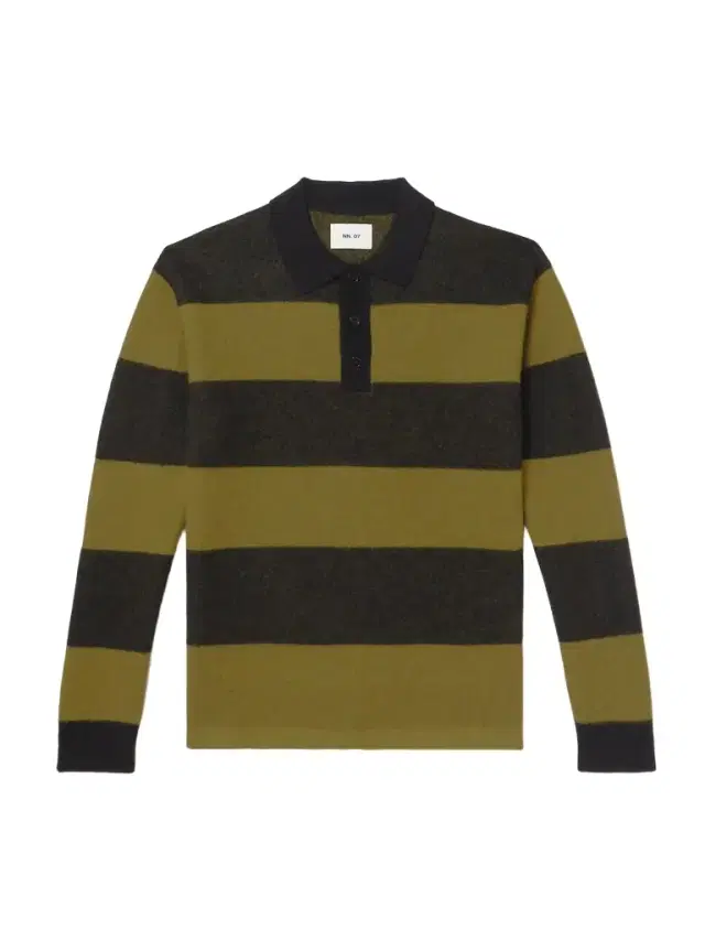 Rugby 60017 Striped Wool Polo Shirt - Men