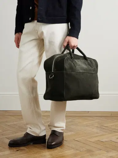 Métier Closer Two Day Suede Holdall - Men | Thumbnail 2 Métier Closer Two Day Suede Holdall - Men | Thumbnail 2