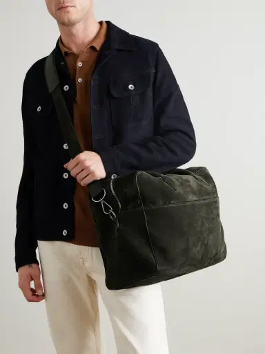 Métier Closer Two Day Suede Holdall - Men | Thumbnail 6 Métier Closer Two Day Suede Holdall - Men | Thumbnail 6
