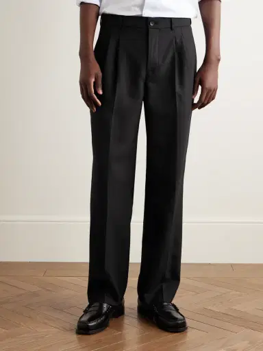 MR P. Edward Straight-Leg Pleated Woven Trousers - Men | Thumbnail 3
