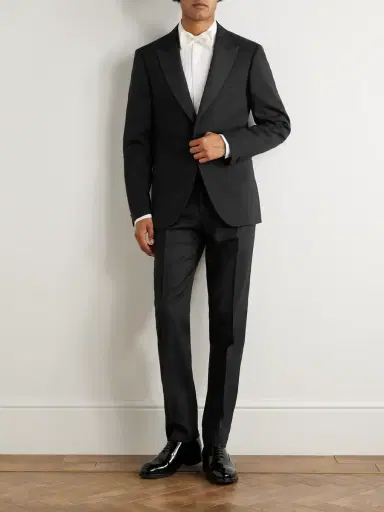 MR P. Tapered Wool Tuxedo Trousers - Men | Thumbnail 2