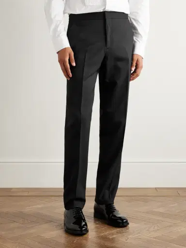 MR P. Tapered Wool Tuxedo Trousers - Men | Thumbnail 3