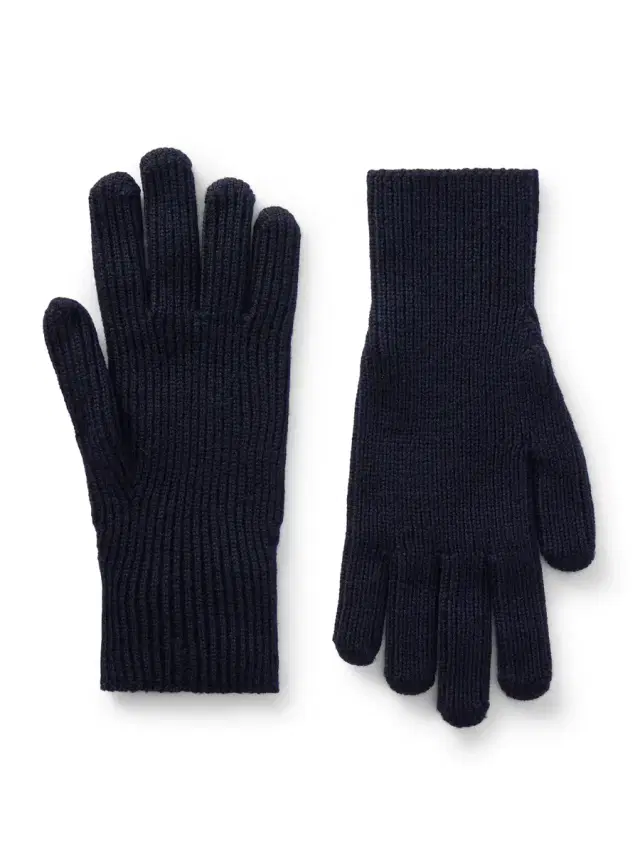Logo-Appliquéd Ribbed Virgin Wool Gloves - Men Logo-Appliquéd Ribbed Virgin Wool Gloves - Men
