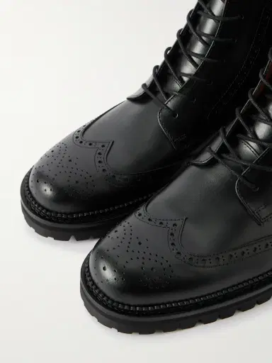 MR P. Jacques Waxed-Leather Brogue Boots - Men | Thumbnail 5 MR P. Jacques Waxed-Leather Brogue Boots - Men | Thumbnail 5