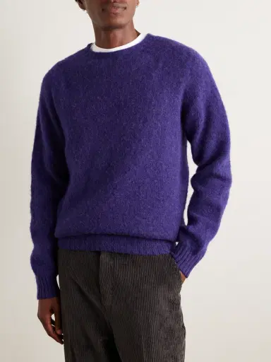 Drake's Brushed-Wool Sweater - Men | Thumbnail 3
