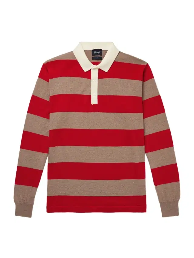 Striped Merino Wool Polo Shirt - Men