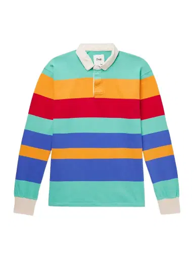 Drake's Striped Cotton-Jersey Polo Shirt - Men | Thumbnail 1