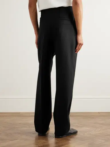Zegna Straight-Leg Pleated Wool Trousers - Men | Thumbnail 4