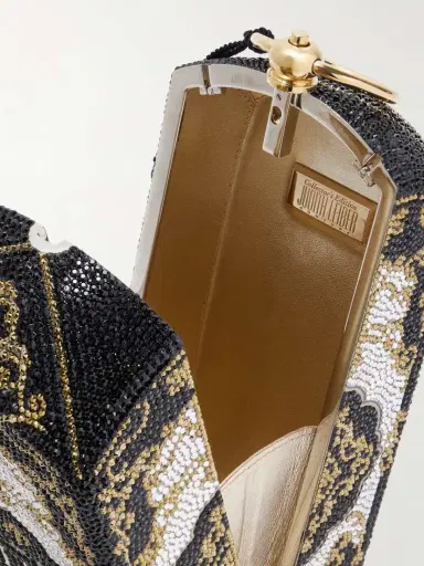 Judith Leiber Couture Tea Crystal-embellished Gold-tone Clutch | Thumbnail 5 Judith Leiber Couture Tea Crystal-embellished Gold-tone Clutch | Thumbnail 5