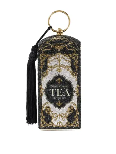 Judith Leiber Couture Tea Crystal-embellished Gold-tone Clutch | Thumbnail 1 Judith Leiber Couture Tea Crystal-embellished Gold-tone Clutch | Thumbnail 1