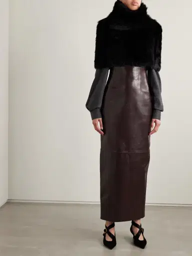 Khaite Loxley Leather Maxi Skirt | Thumbnail 2 Khaite Loxley Leather Maxi Skirt | Thumbnail 2
