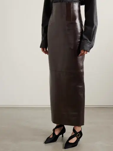 Khaite Loxley Leather Maxi Skirt | Thumbnail 3 Khaite Loxley Leather Maxi Skirt | Thumbnail 3