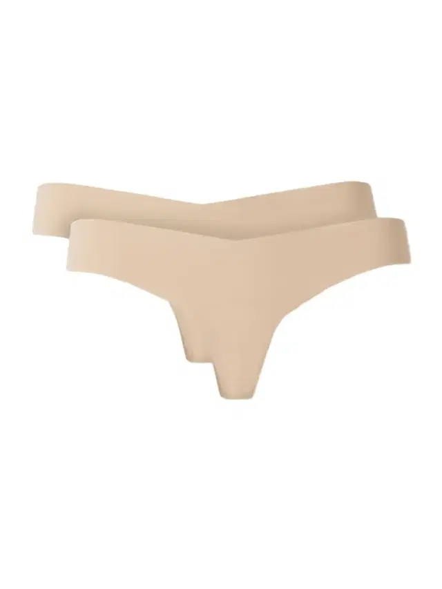 Set Of Three Stretch-jersey Thongs