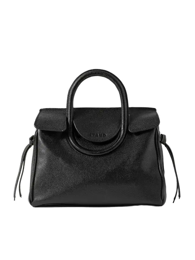 Maude Mini Textured-leather Tote